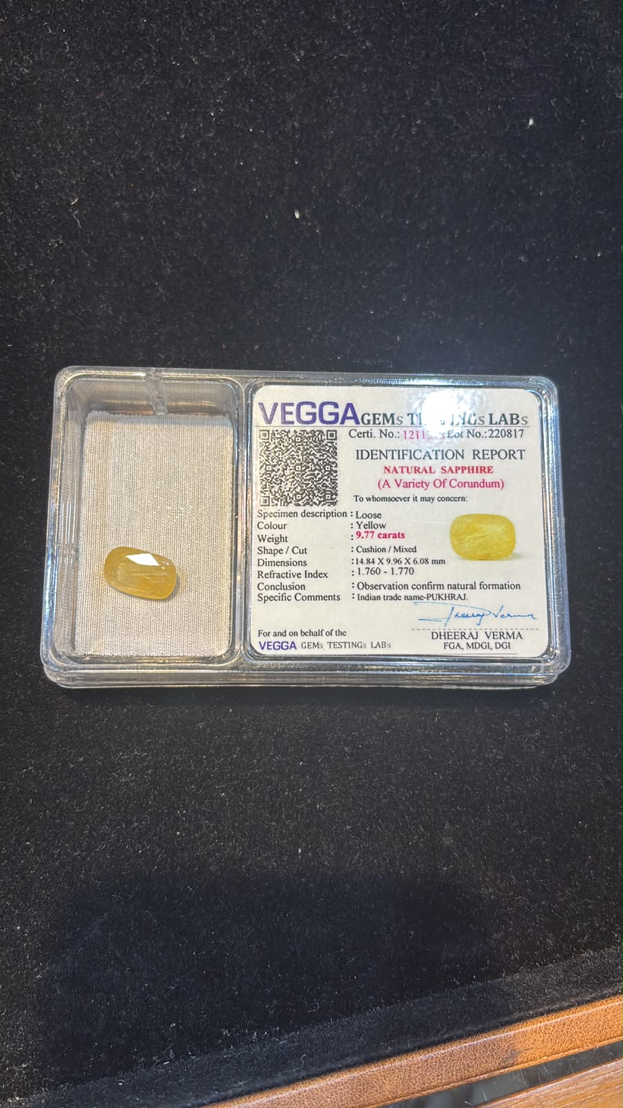 Natural Yellow Sapphire