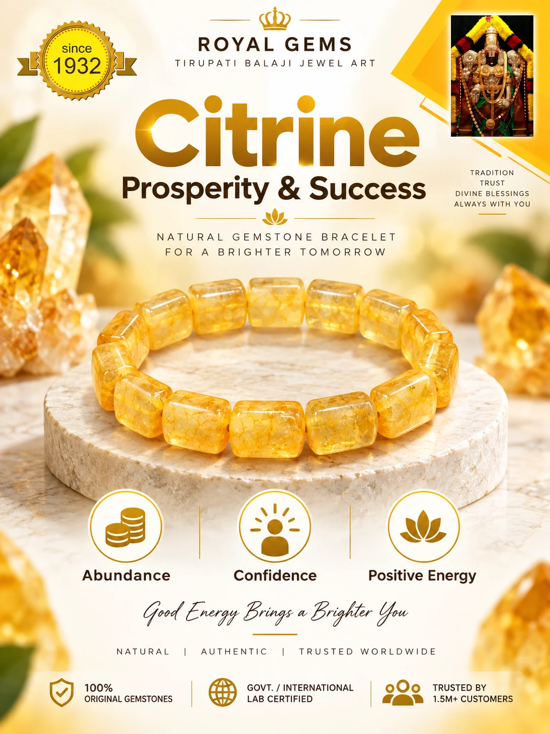 Citrine bracelet