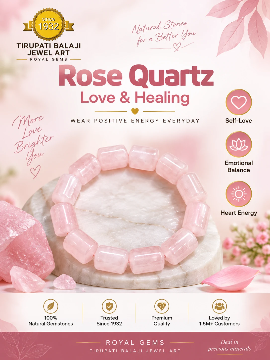Rose Quartz bracelet