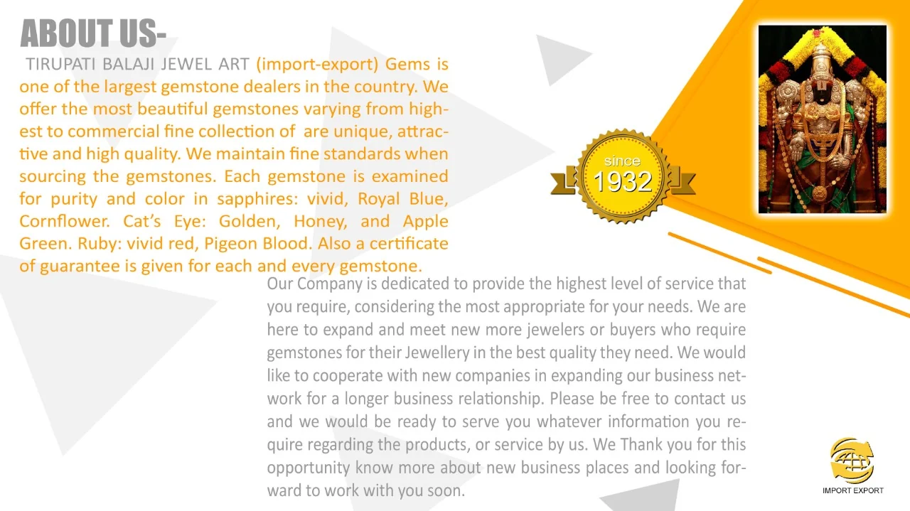 Tirupati Balaji Jewel Art business profile